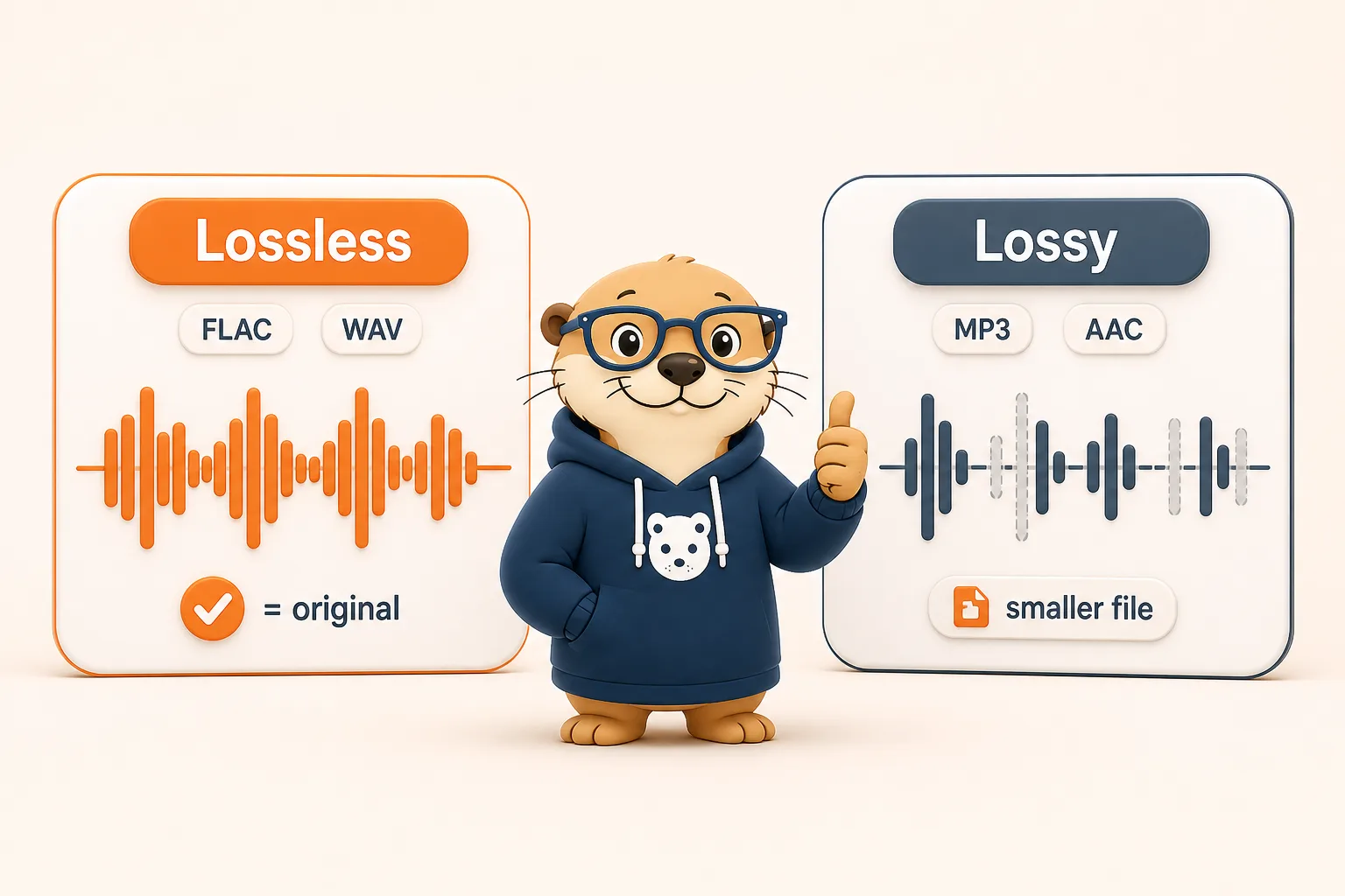 Lossless vs. lossy audio